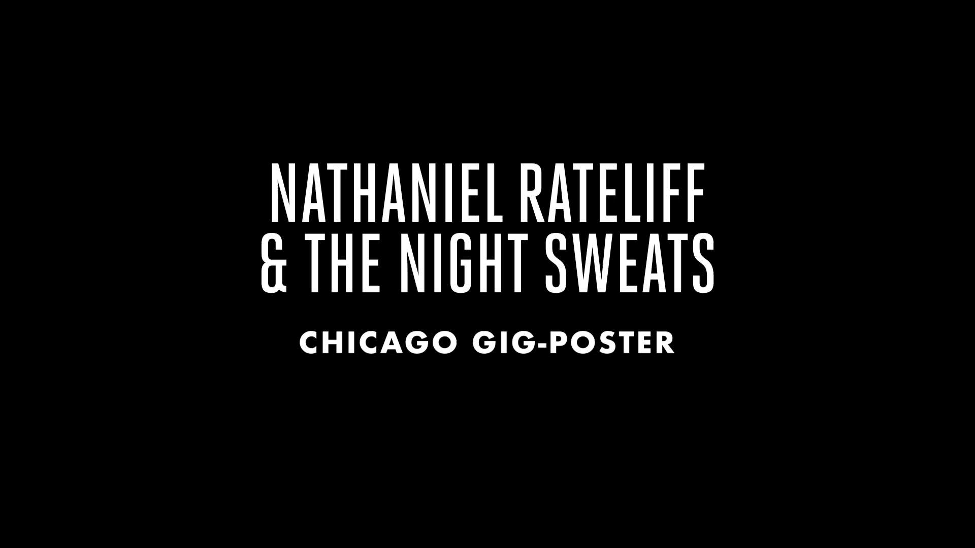 Thumbnail for Nathaniel Rateliff & the Night Sweats / Chicago Gig-poster